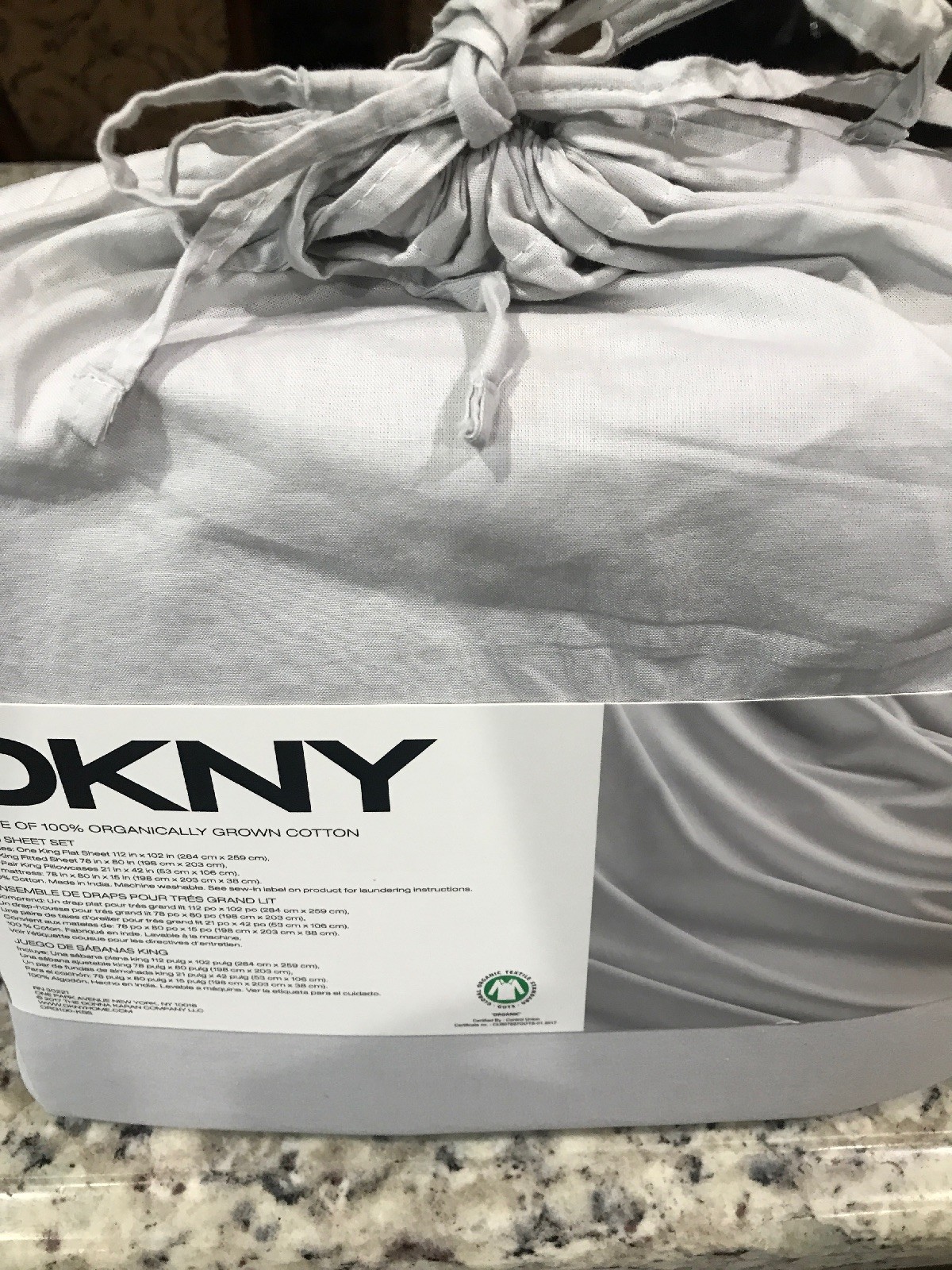 DKNY Cotton King Sheet Set! Brand New! eBay