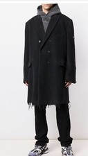 balenciaga oversized distressed overcoat. 48/M. 3300