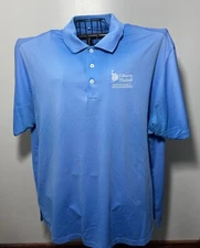 Adidas CLIMALITE Liberty Mutual Invitational Men's Blue Polo Shirt XL