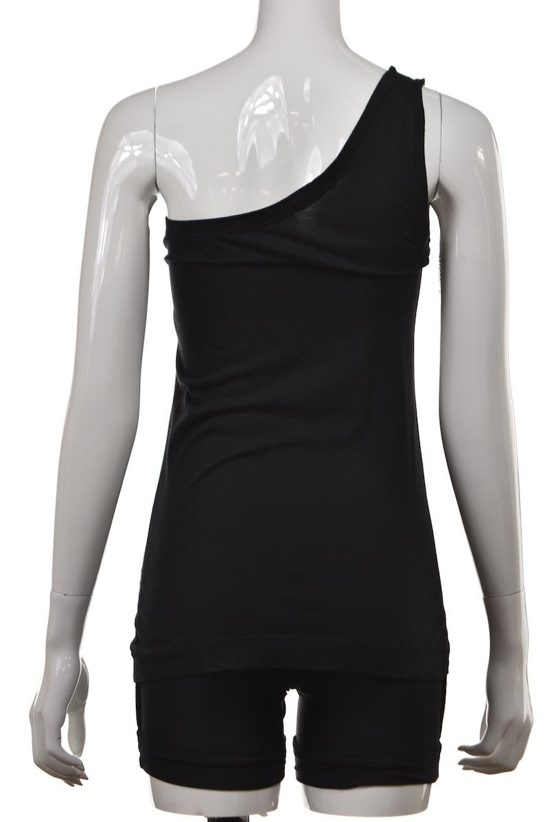 Vince Top Size M Charcoal Gray Solid One Shoulder… - image 2