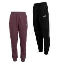 NEW WOMEN PUMA ESSENTIAL FLEECE HIGH WAIST EMBROIDERY LOGO JOGGER PANT VARIETY
