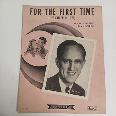 For the First Time I've Fallen In Love Kyser Vintage 1943 NY Piano Sheet Music