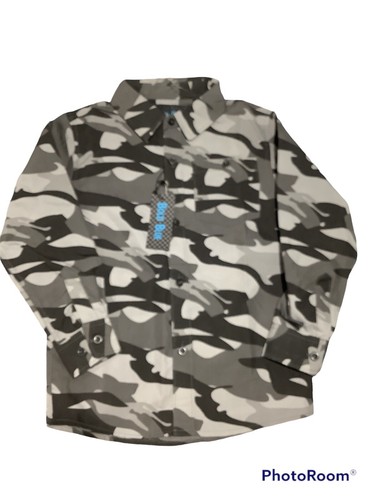 NWT Bold Blue Brand Boys Size 5 Camo Long Sleeve Button Shirt - Picture 6 of 9