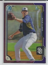 Kyle Lloyd San Diego 2015 Bowman Chrome Prospect Purple Refractor 126/250