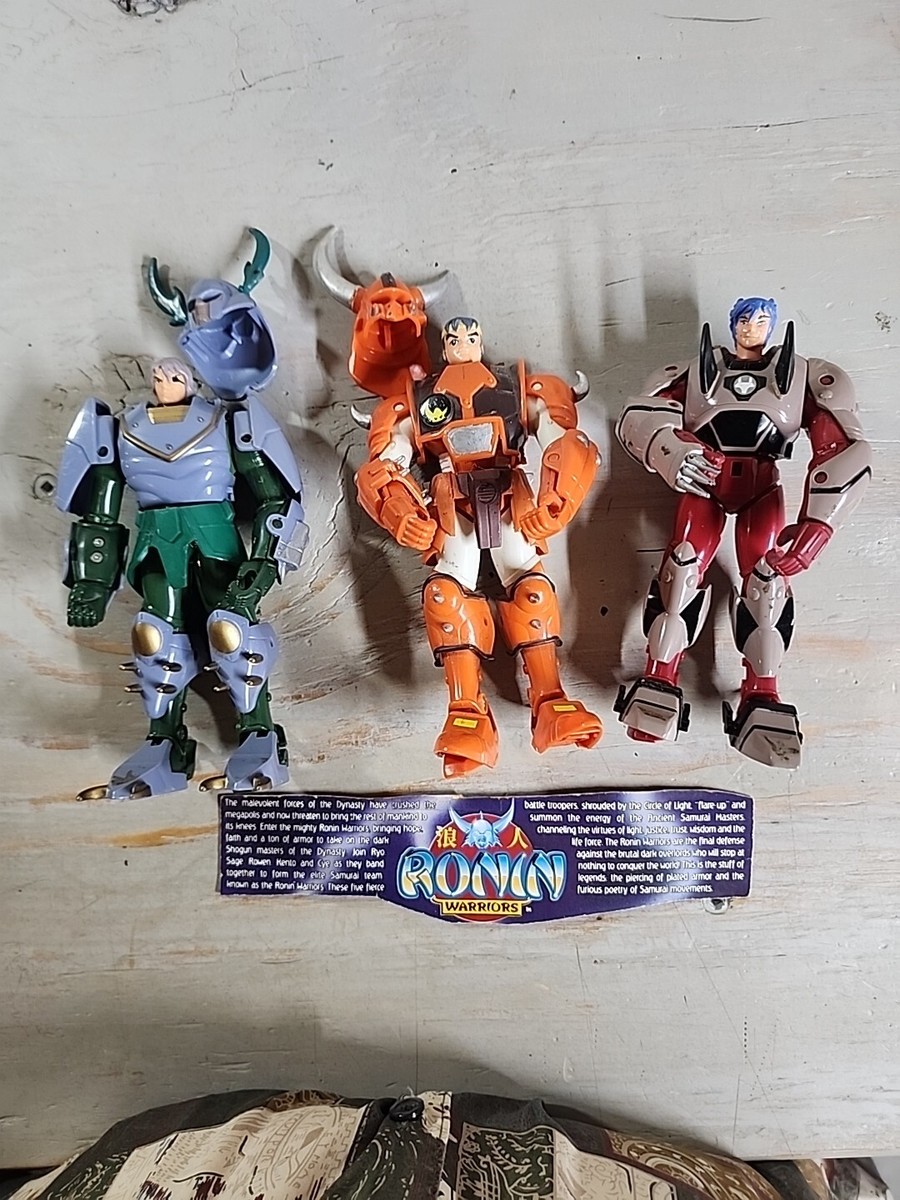 11 Figure Lot: Playmates 1995 Ronin Warriors Figures & ACCESSORIES