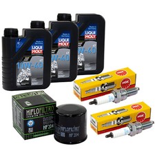 Inspektion Öl Set für Honda NT 700 V Deauville 2006-2016 3L Ölfilter Zündkerzen
