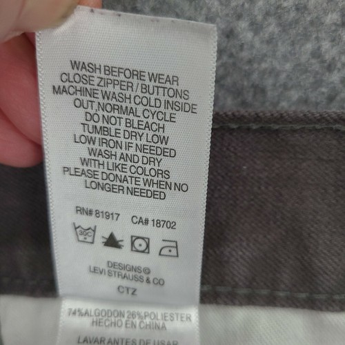 Levi's 511 Boy Jeans Size W29XL29 Skinny Slim Fit Denim Cotton Blend With Pocket - Picture 10 of 11