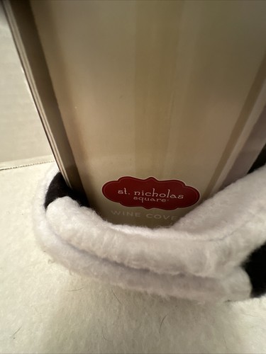 St Nicholas Square Snowman Wine Bottle Cover Christmas Traditions Gift NWOT- NB - Picture 6 of 8