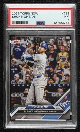 2024 Topps Now /653737 Shohei Ohtani #722 PSA 7