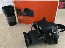 Sony A350 DSLR Camera 14.2MP with 2 lenses, Tilting Screen, very good Condition