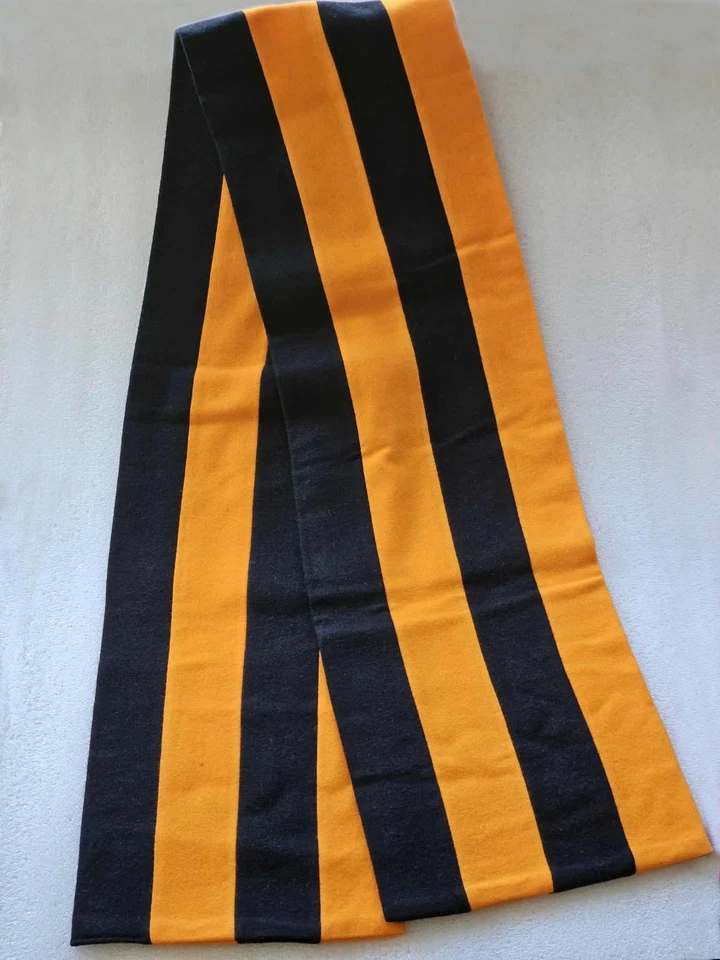 J. Prensa Nueva Bufanda Silenciadora de Lana Vintage Universidad de Princeton Negra/Naranja Foto 3 de 4