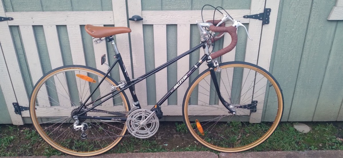 Vintage Raleigh RARE double-top-tube Record Ace MIXTE England NICE