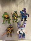 Vintage Teenage Mutant Ninja Turtles Figures Lot Playmates TMNT 1988 1989 1990