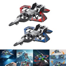 RC Flugzeug, Ferngesteuerter Schaumstoff Kampfjet mit Lichteffekten, 360° Flip,