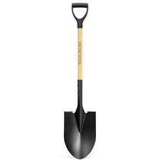  Spade, Heavy Duty Gardening Shovel, Garden Shovel 41 inch for Digging, Round 