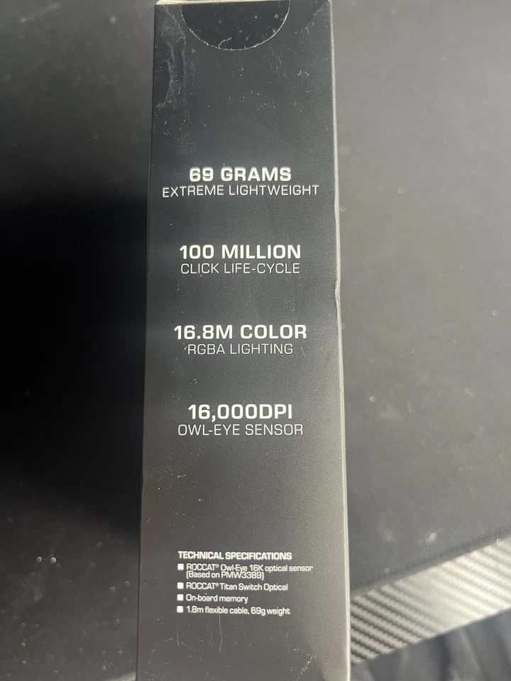 Roccat Burst Pro Optical Pro Gaming Maus, Weiß, Leicht Noch Originalverpackt! - Bild 4 von 4