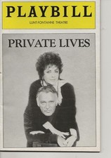 2 IDENTICAL PLAYBILLS - PRIVATE LIVES - LIZ TAYLOR & RICHARD BURTON 1983, NYC
