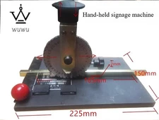Manual Metal Plate Deboss Stamping Embosser Embossing Machine Portable