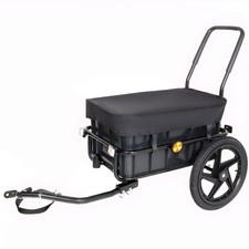 Heavy Duty Bike Cargo Trailer  Convertible Stroller, 88 Lb Capacity