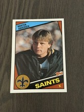 1984 Topps #300 MORTEN ANDERSON New Orleans Saints Football Card Rookie RC HOF