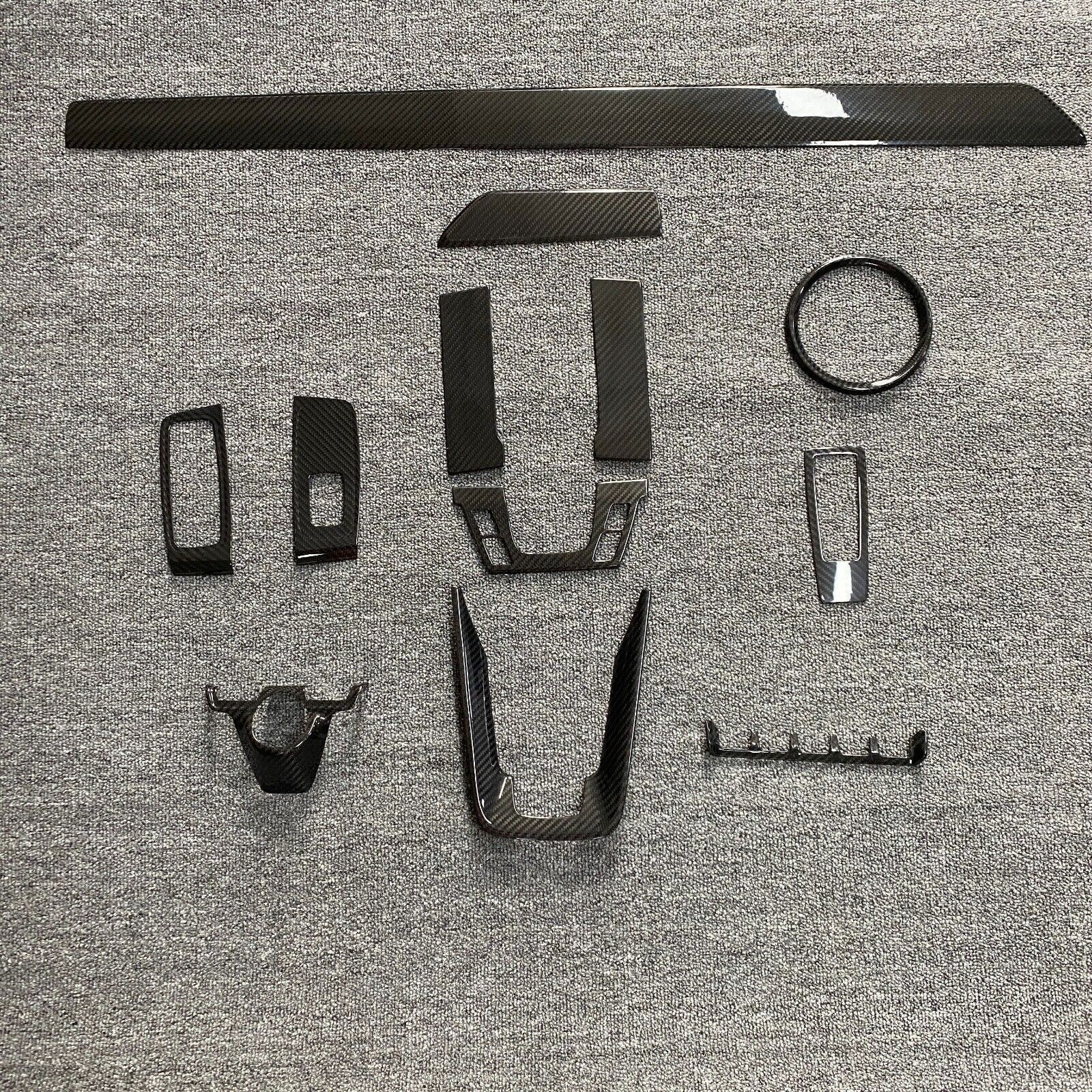 Full Carbon Fiber Dash Interior Trim Set For Porsche  911 992 Turbo S 2019-2023