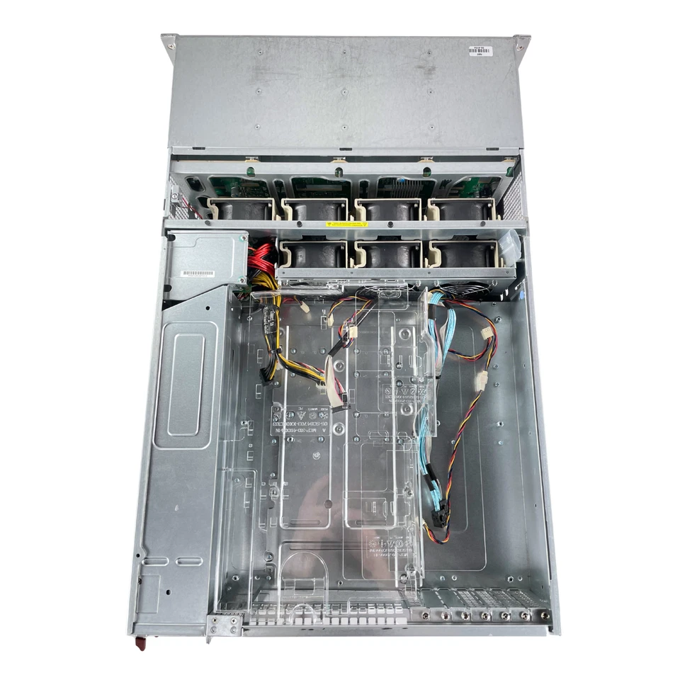 Supermicro CSE-847 4U 36x3,5 SATA SAS BPN-SAS3-846EL1 2x 1280W Server mit Caddys - Bild 4 von 4