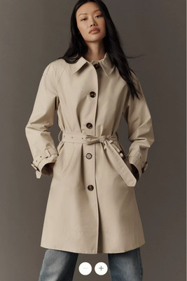 Light Sand~Barbour MAIA LONGLINE WATERPROOF TRENCH COAT MSRP$495 British Chic