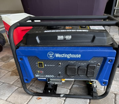 #ad Westinghouse WGen3600cv 4650 W Portable Gas Powered Generator CO Sensor $329.00