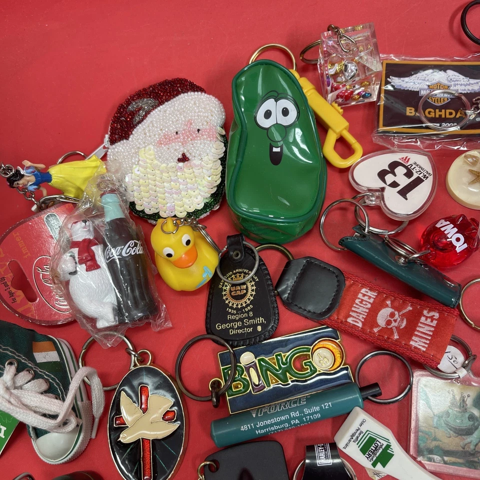 Huge keychains lot Keyrings Fobs Backpack Charms Purse Handbag Pendants. #19 - Image 2 of 4