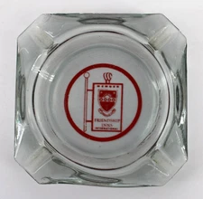 Vintage Marketing Ashtray Clear Glass MCM Friendship Inns International
