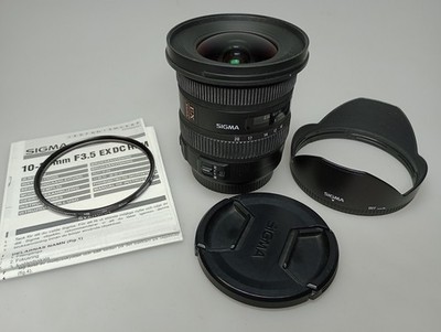 Sigma EX 10-20mm F3.5 HSM + Hoya HD UV 82mm  f. Canon
