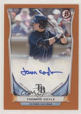 2014 Bowman Retail Prospect Orange 51/250 Thomas Coyle #PA-TCO Auto nd3