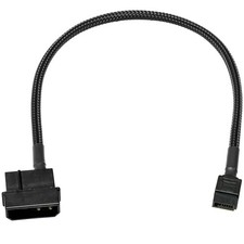 CRJ 4-Pin to Slimline SATA Power Adapter Cable - 12-inch 30cm , Black Sleeve...