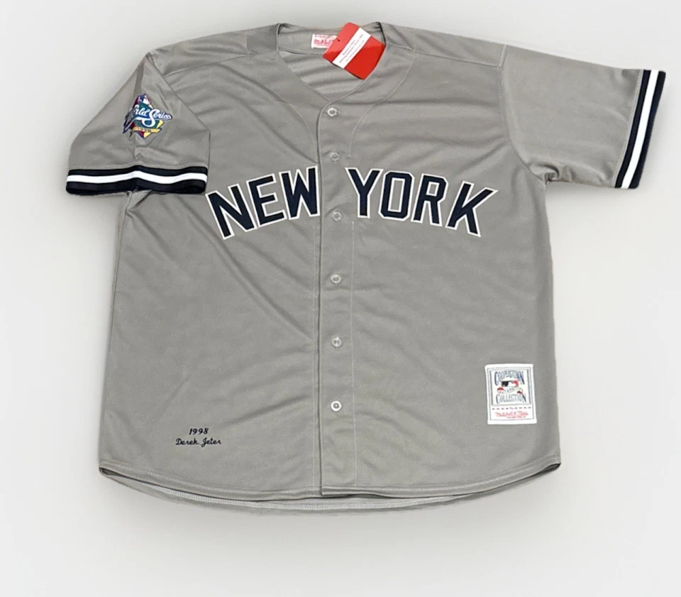 Мужская футболка Дерека Джетера из New York Yankees размер XL новая с ценниками 1998 дорожно-серая ретро ретро ретро ретро ретро ретро ретро ретро  - Изображение 2 из 4