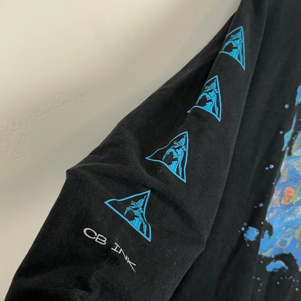 Suéter CB Ink Hombres S Chris Benchetler Naturaleza Pyscodélica Boho Gorpcore Esquí Arte Foto 3 de 4