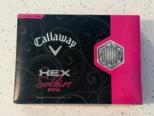 NEW Callaway Hex Solaire Pearlescent Pink Golf Balls 4 Sleeves of 3 12 Total