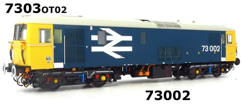 Heljan 7303OT02. Class 73/1 Electro-Diesel |73002|In BR Large Logo Blue Liver... | Condition: New