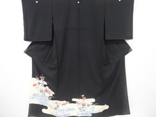 7334852: JAPANESE KIMONO / TOMESODE / UNUSED / FOR SUMMER / KIKU