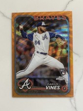 2024 Topps Chrome #197 Darius Vines /25 Atlanta Braves Baseball Card