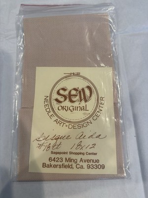 Sew Original Cross Stitch Fabric BISQUE Aida 18-count 18x12 Inches