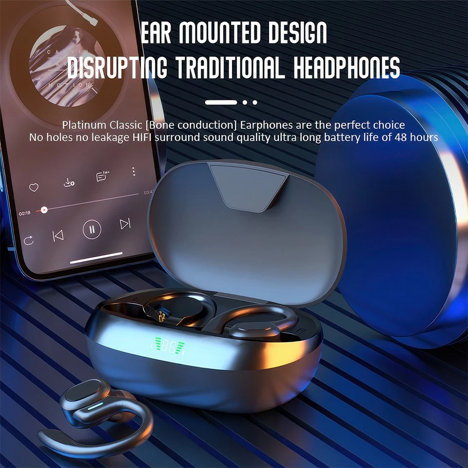 Auriculares intrauditivos inalámbricos Mpow Bluetooth 5.3 Auriculares estéreo Foto 4 de 4