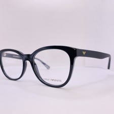 Emporio Armani Eyeglass Frames EA 3105 5017 54 18 140 Black Rubber No Defects