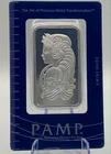 PAMP Suisse Swiss 1oz .999 Fine Silver Bullion Bar Lady Fortuna in Assay Card