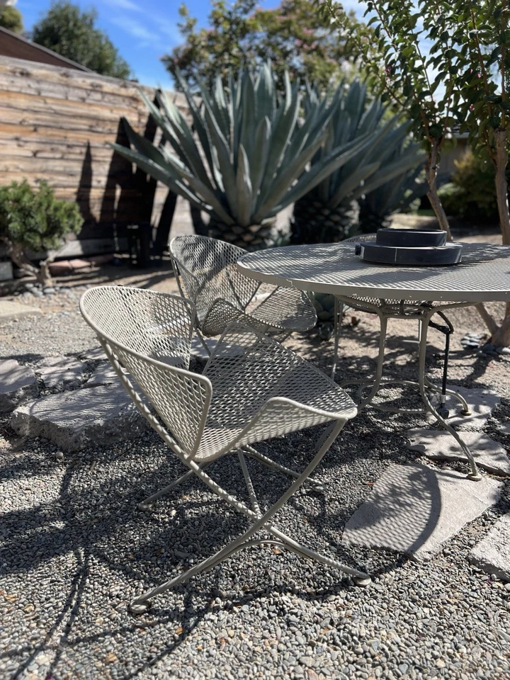 Juego de comedor de patio vintage de 5 piezas Maurizio Tempestini para John Salterini MCM Foto 2 de 4