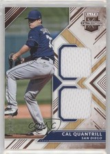 2018 Panini Elite Extra Edition Dual Materials 365/399 Cal Quantrill #DM-CQ 0c6