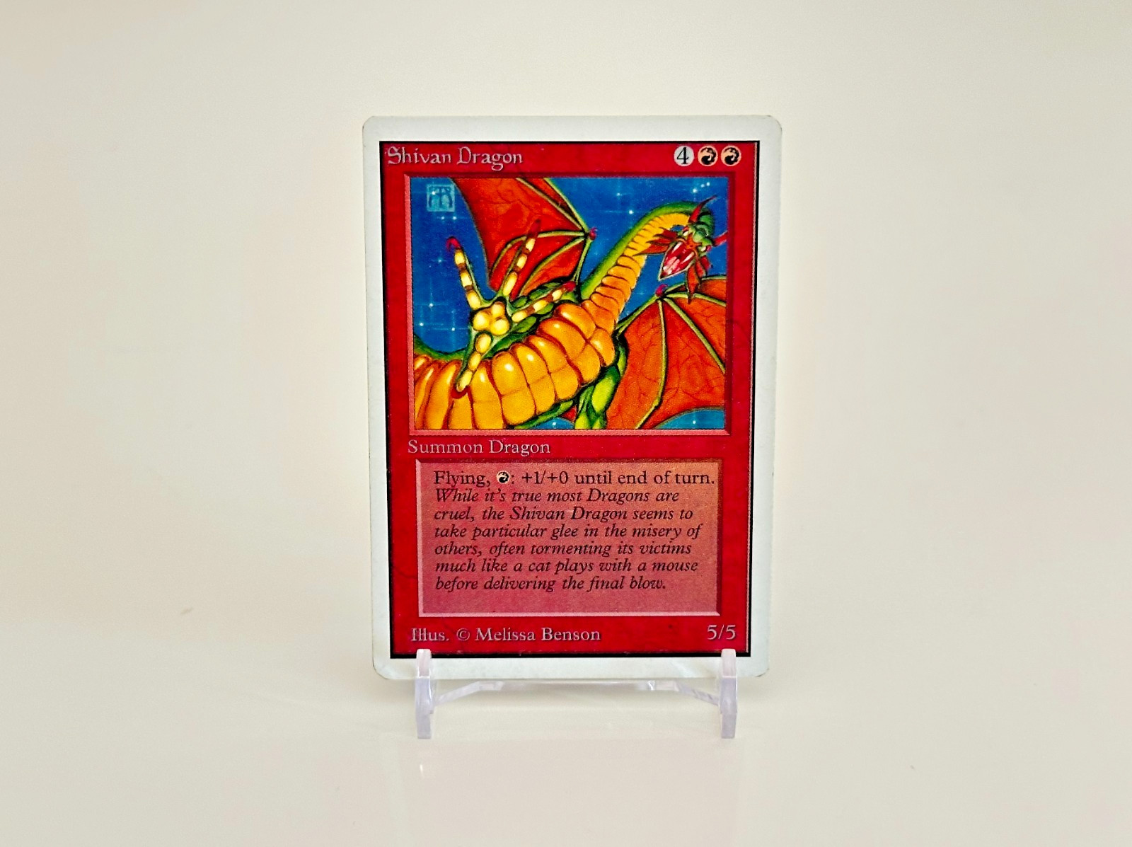 Shivan Dragon | Unlimited | Magic the Gathering Deckmaster Card | MTG