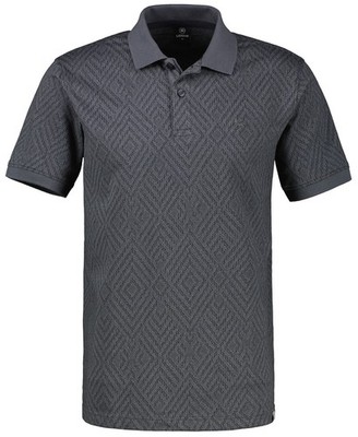 Lerros Poloshirt Regular Fit Muster anthrazit