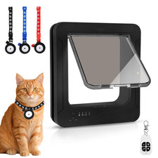 Fantspati Smart Cat Door For Interior Exterior Flap Opening Is 7.67 H By 7 W
