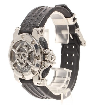 AQUANAUTIC Barracuda Quarzuhr schwarzes Zifferblatt 48 mm Gehäuse rund...