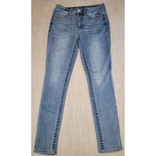 Seven7 Tummyless High Rise Skinny Women 6 Blue Denim Stretch Jeans